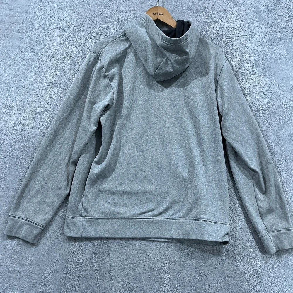 The North Face Hoodie Mens Medium‎ Gray Logo Pullover Sweatshirt Workout Gym